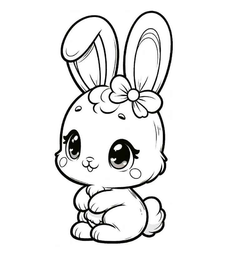 Desenho de Coelhos Desenho Colorir Imprimir 13