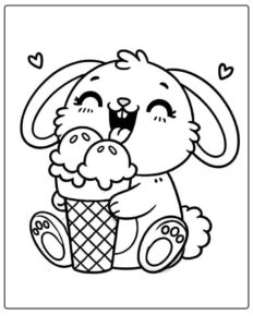 Desenho de Coelhos Desenho Colorir Imprimir 20
