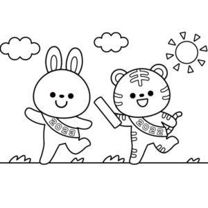 Desenho de Coelhos Desenho Colorir Imprimir 25