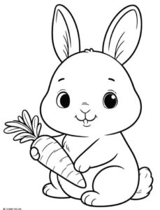Desenho de Coelhos Desenho Colorir Imprimir 31