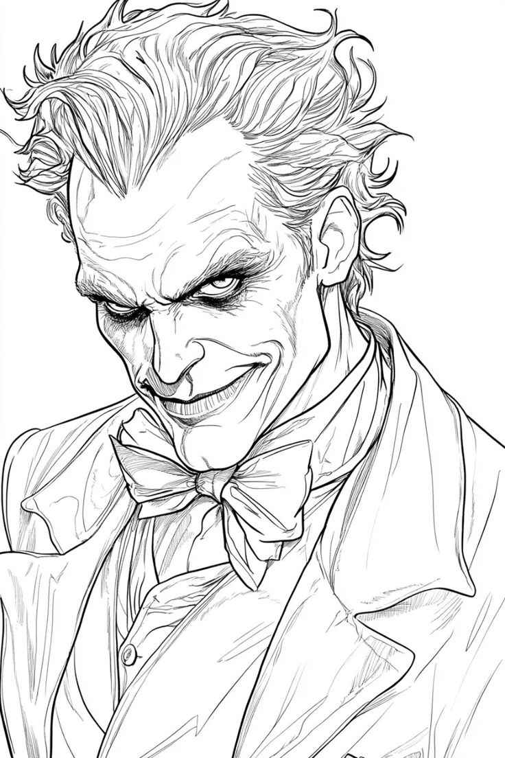 Desenho de Coringa Desenho Colorir Imprimir 07