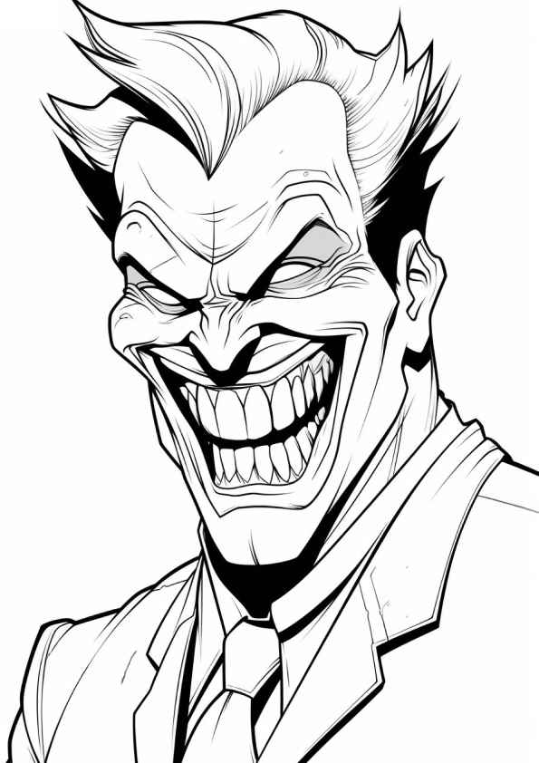 Desenho de Coringa Desenho Colorir Imprimir 18