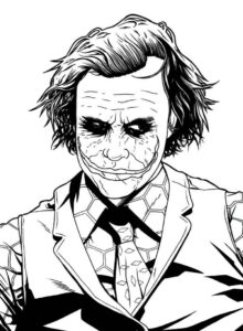 Desenho de Coringa Desenho Colorir Imprimir 63