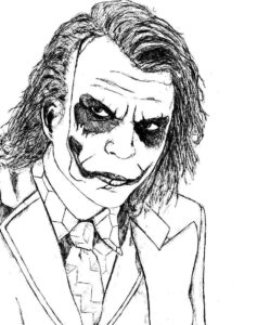 Desenho de Coringa Desenho Colorir Imprimir 78