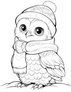 Desenho de Corujas Desenho Colorir Imprimir 10