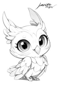 Desenho de Corujas Desenho Colorir Imprimir 16