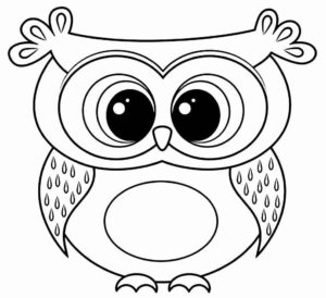 Desenho de Corujas Desenho Colorir Imprimir 23