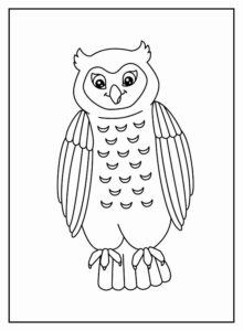 Desenho de Corujas Desenho Colorir Imprimir 28