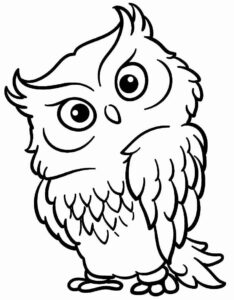 Desenho de Corujas Desenho Colorir Imprimir 32