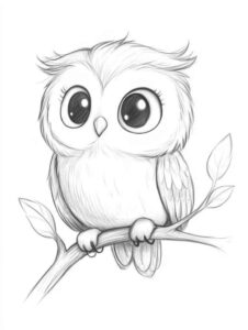 Desenho de Corujas Desenho Colorir Imprimir 41