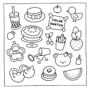 Desenho de Cozy Friends Desenho Colorir Imprimir 001