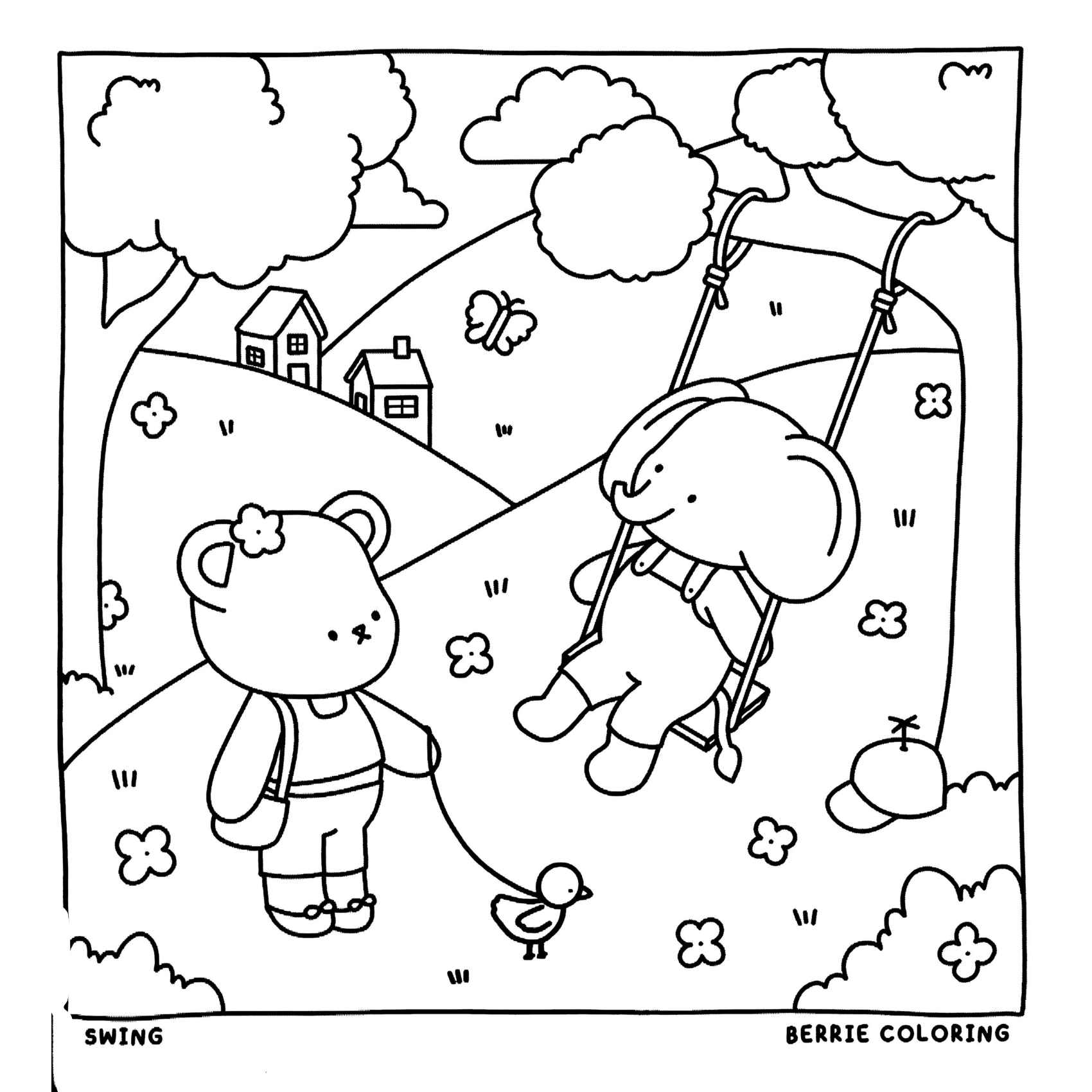 Desenho de Cozy Friends Desenho Colorir Imprimir 009