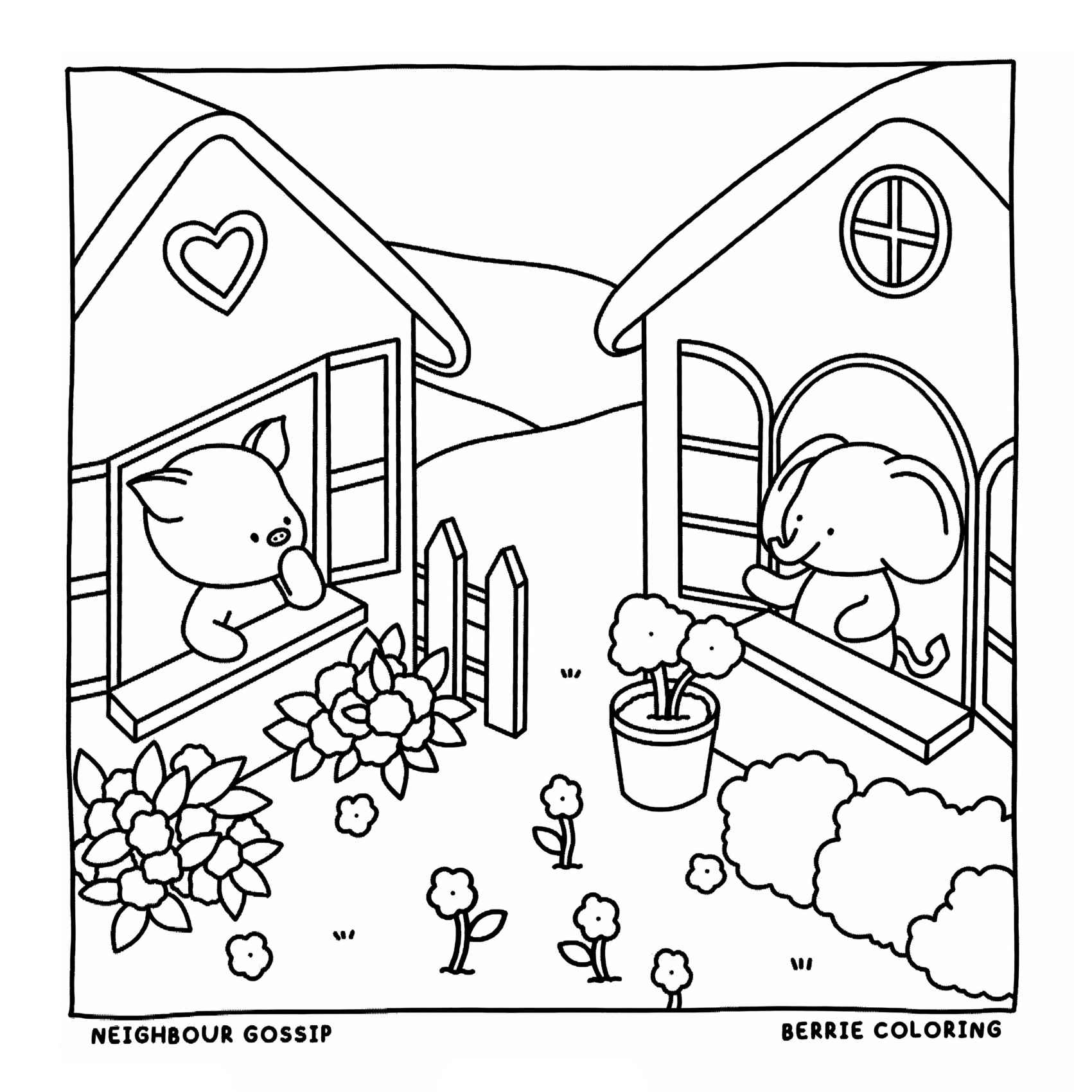 Desenho de Cozy Friends Desenho Colorir Imprimir 018