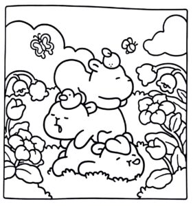 Desenho de Cozy Friends Desenho Colorir Imprimir 022