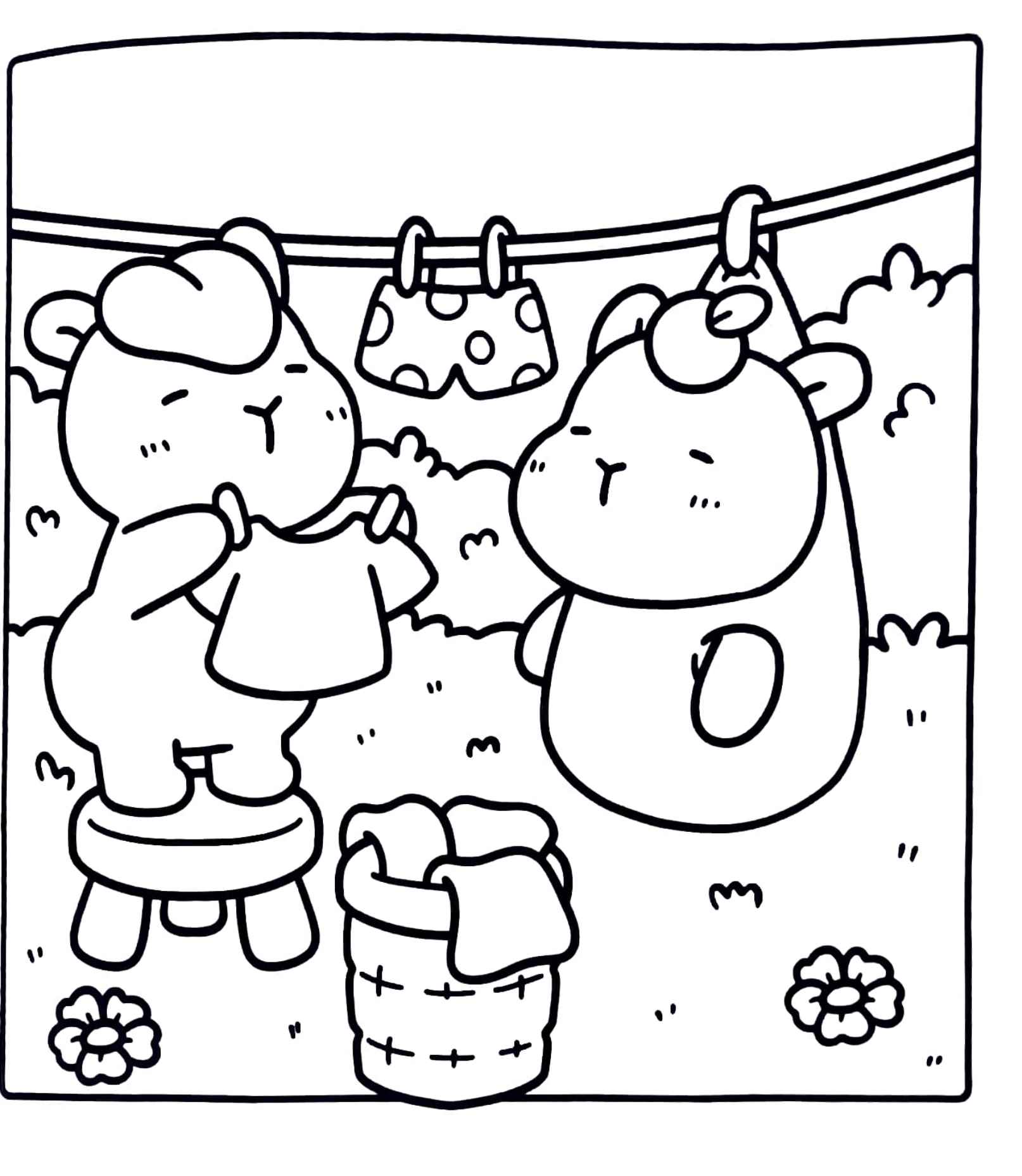 Desenho de Cozy Friends Desenho Colorir Imprimir 023