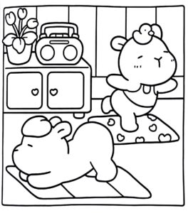 Desenho de Cozy Friends Desenho Colorir Imprimir 024