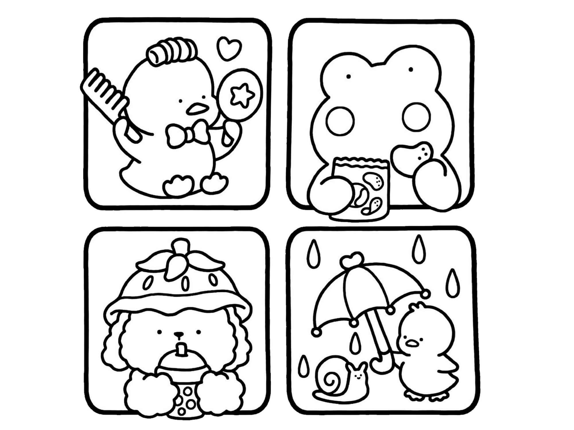 Desenho de Cozy Friends Desenho Colorir Imprimir 025