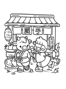 Desenho de Cozy Friends Desenho Colorir Imprimir 026