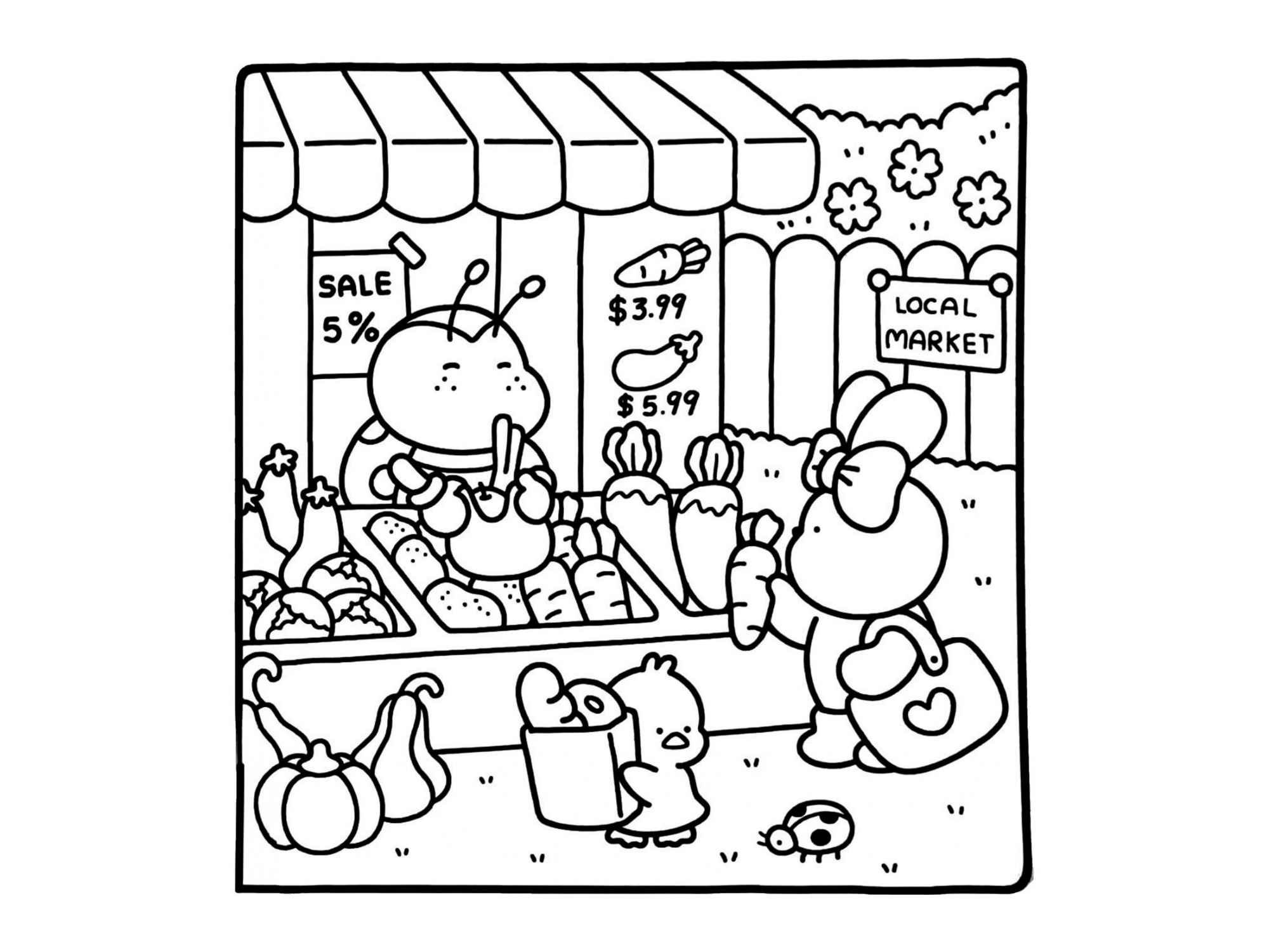 Desenho de Cozy Friends Desenho Colorir Imprimir 030