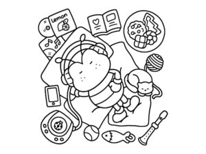 Desenho de Cozy Friends Desenho Colorir Imprimir 031