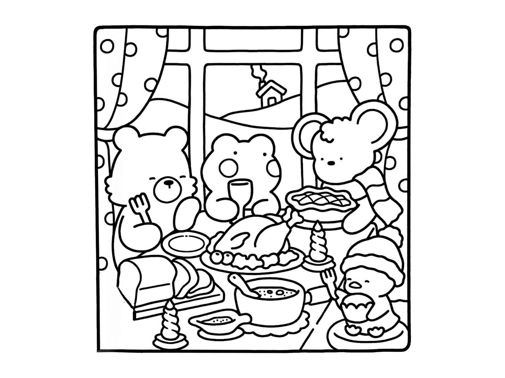 Desenho de Cozy Friends Desenho Colorir Imprimir 035