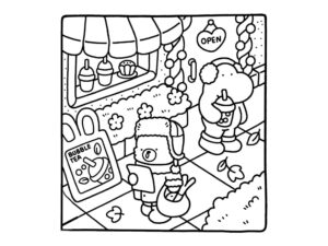 Desenho de Cozy Friends Desenho Colorir Imprimir 042