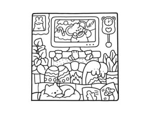 Desenho de Cozy Friends Desenho Colorir Imprimir 044