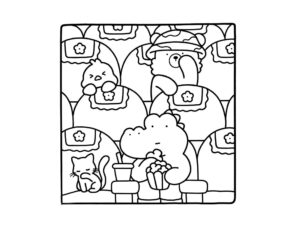 Desenho de Cozy Friends Desenho Colorir Imprimir 045