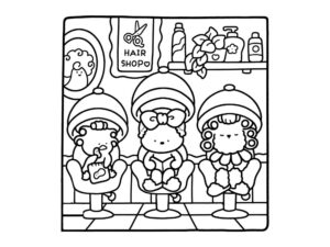 Desenho de Cozy Friends Desenho Colorir Imprimir 050