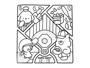 Desenho de Cozy Friends Desenho Colorir Imprimir 053