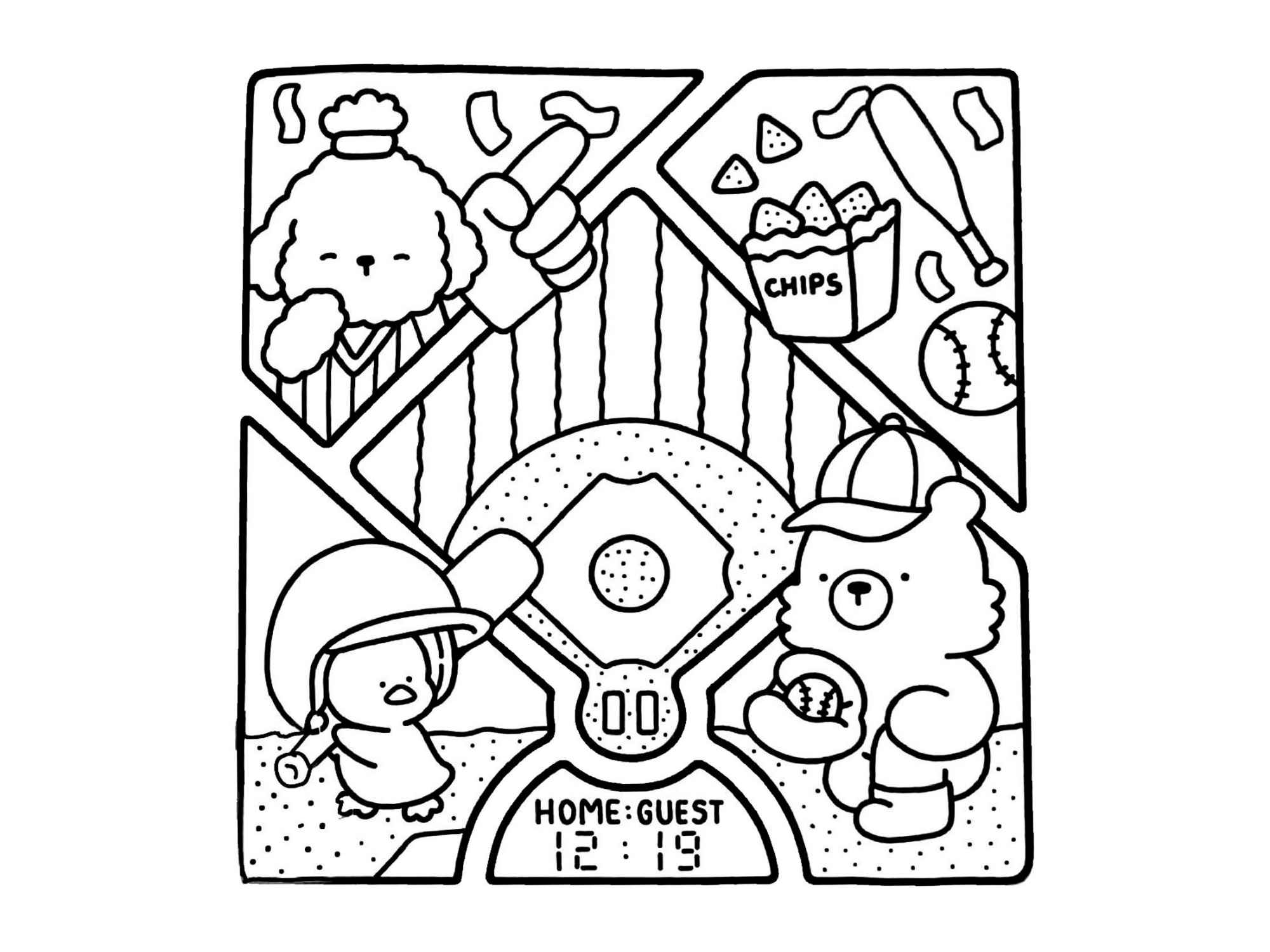 Desenho de Cozy Friends Desenho Colorir Imprimir 053