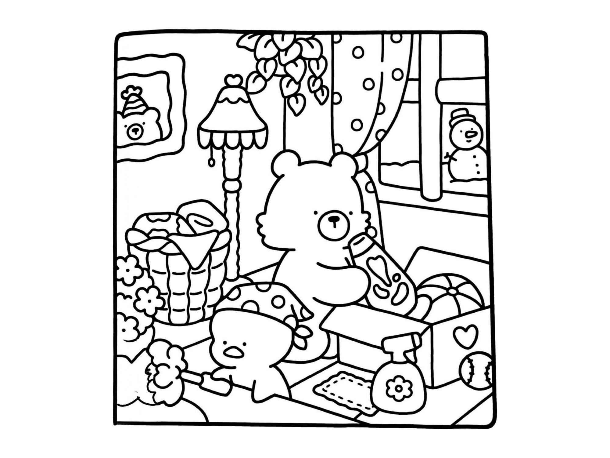Desenho de Cozy Friends Desenho Colorir Imprimir 055