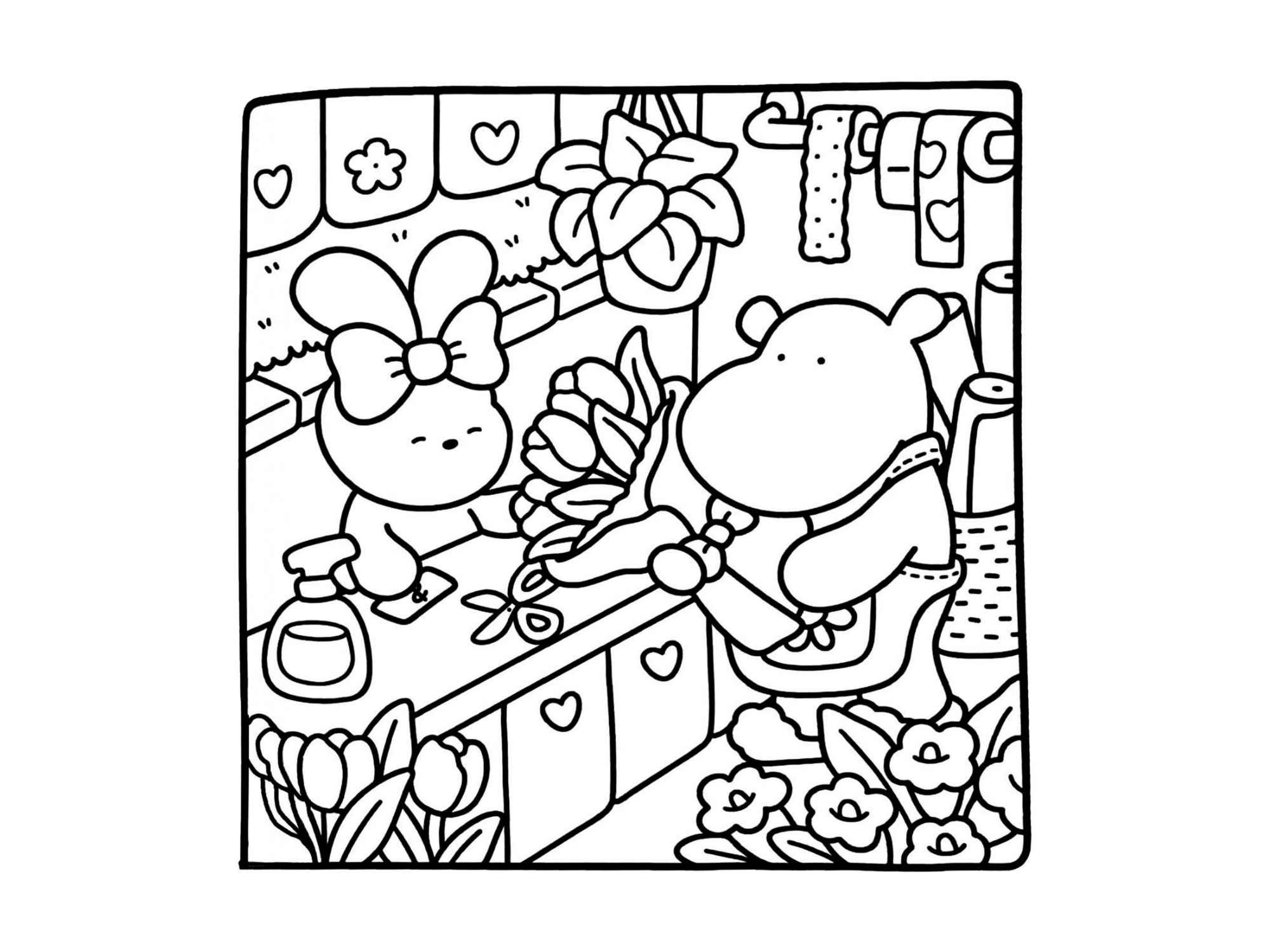 Desenho de Cozy Friends Desenho Colorir Imprimir 057
