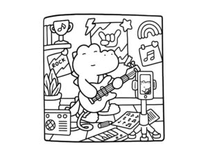 Desenho de Cozy Friends Desenho Colorir Imprimir 059