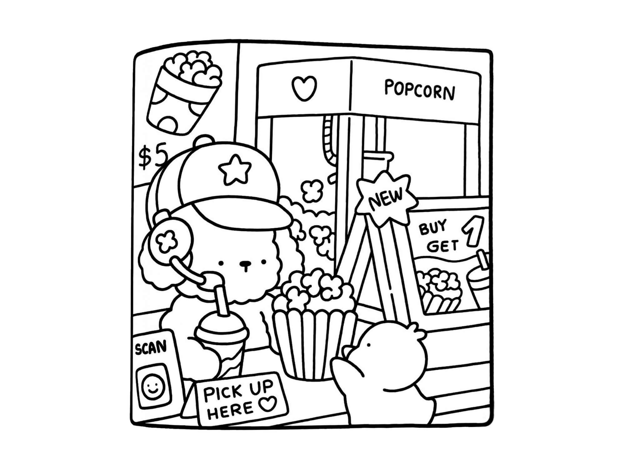 Desenho de Cozy Friends Desenho Colorir Imprimir 060