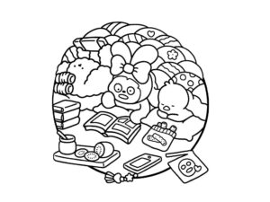 Desenho de Cozy Friends Desenho Colorir Imprimir 061