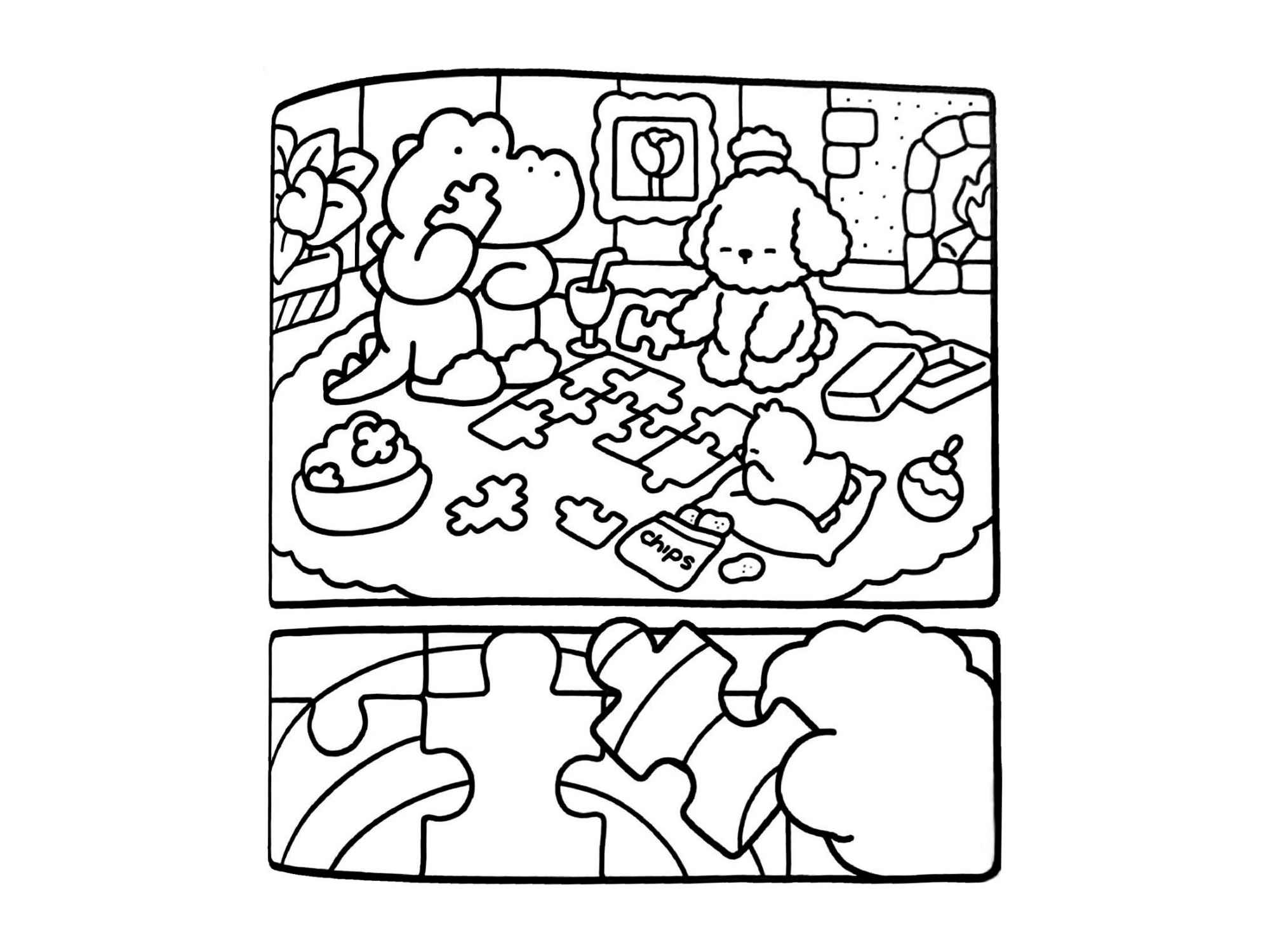 Desenho de Cozy Friends Desenho Colorir Imprimir 062