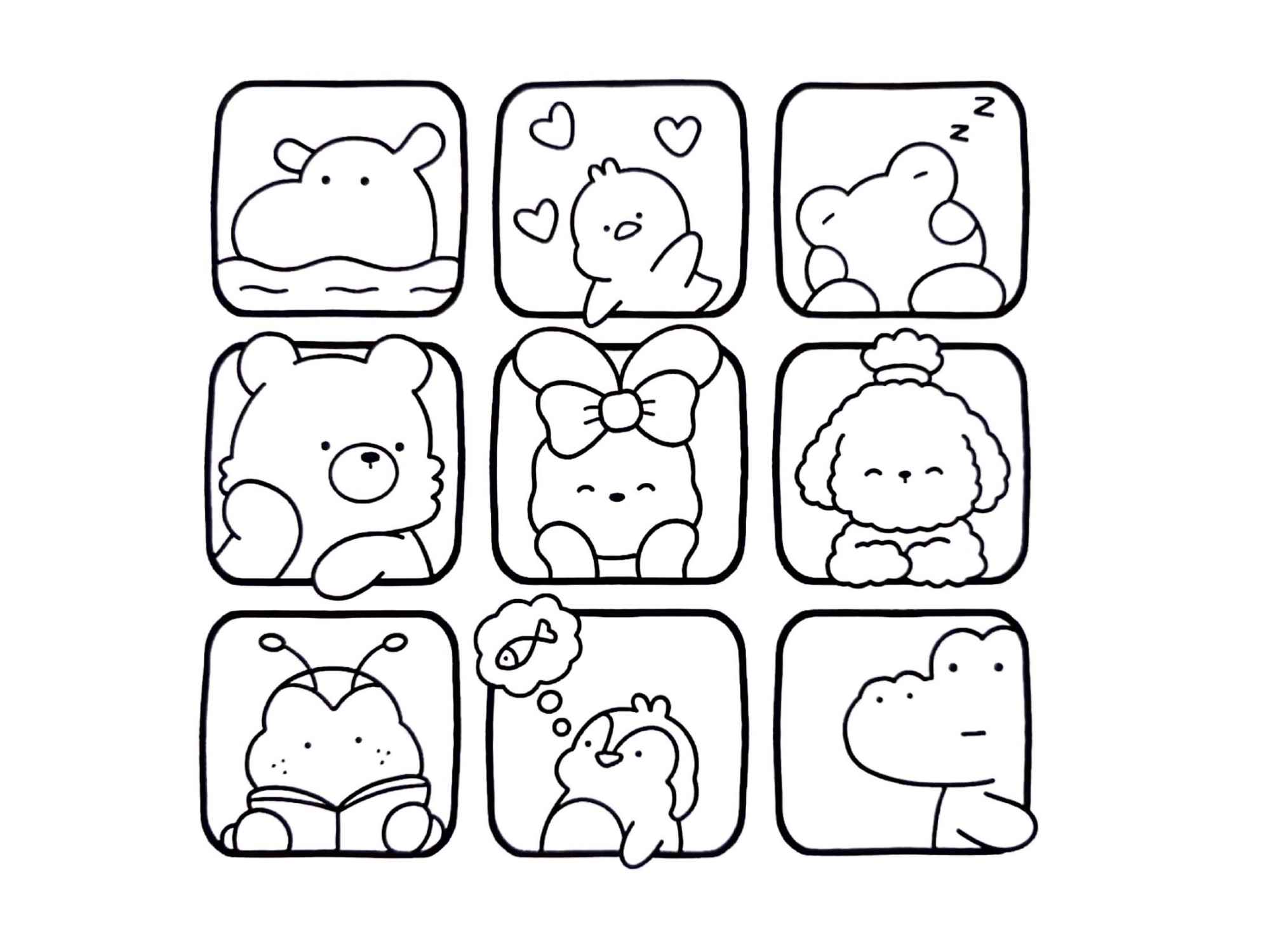 Desenho de Cozy Friends Desenho Colorir Imprimir 064