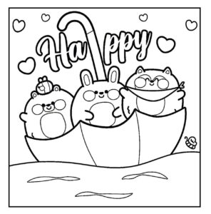 Desenho de Cozy Friends Desenho Colorir Imprimir 067