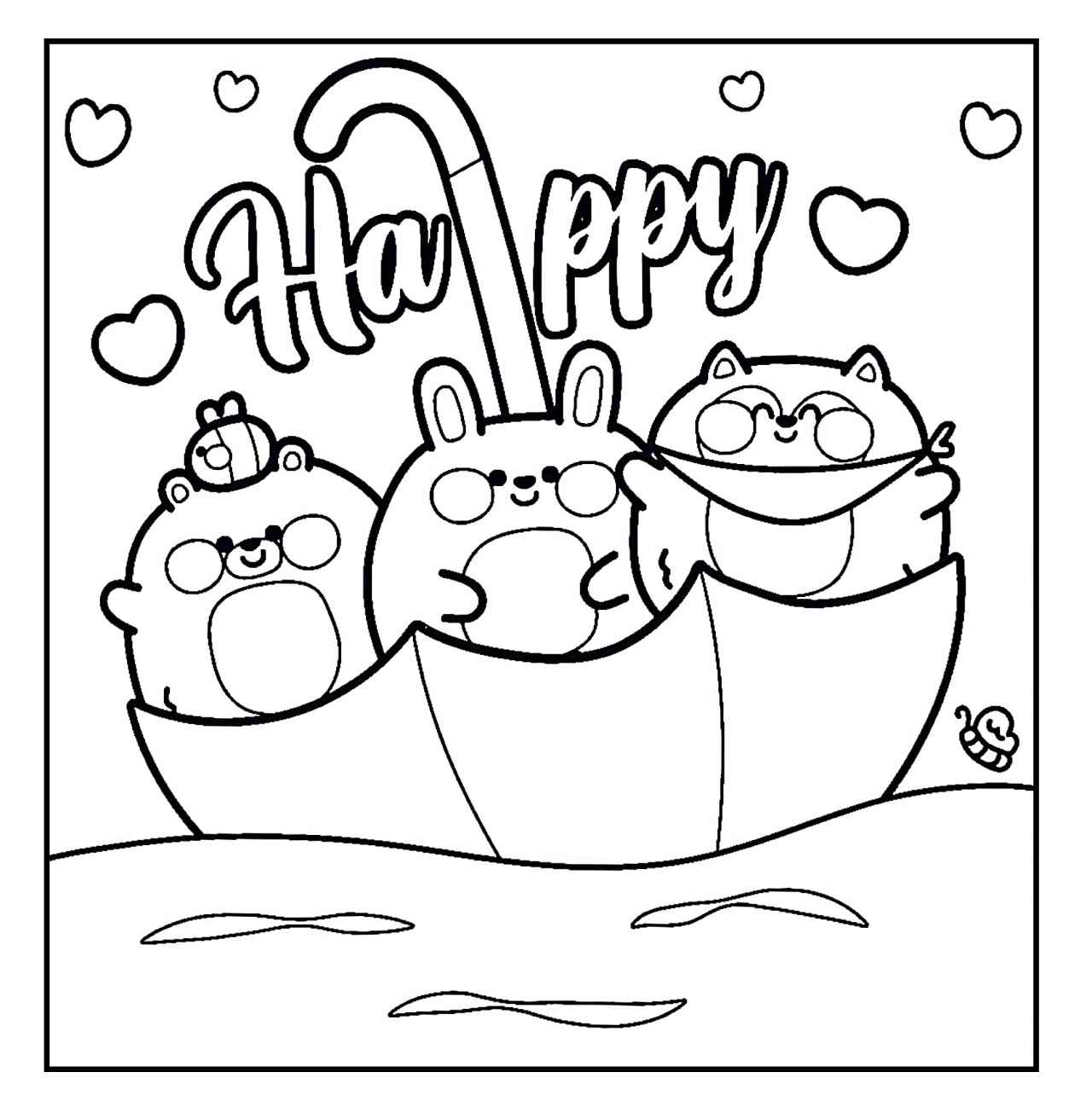 Desenho de Cozy Friends Desenho Colorir Imprimir 067