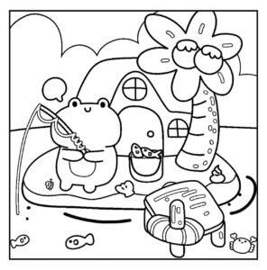 Desenho de Cozy Friends Desenho Colorir Imprimir 069