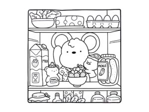 Desenho de Cozy Friends Desenho Colorir Imprimir 070