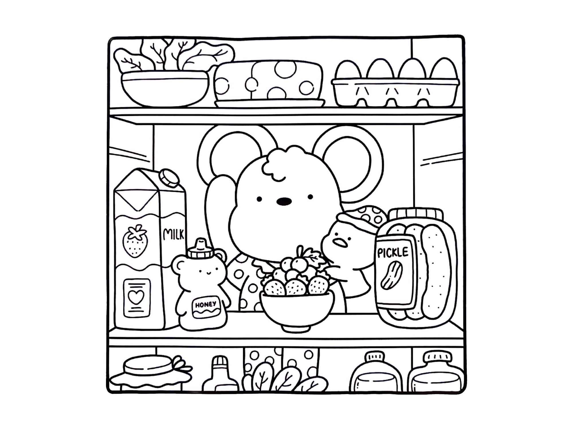 Desenho de Cozy Friends Desenho Colorir Imprimir 070