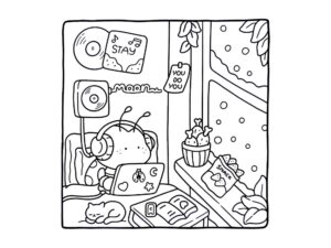 Desenho de Cozy Friends Desenho Colorir Imprimir 074