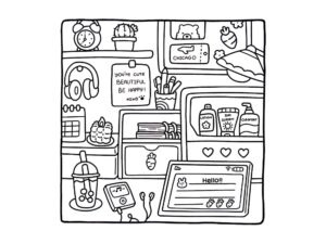 Desenho de Cozy Friends Desenho Colorir Imprimir 078