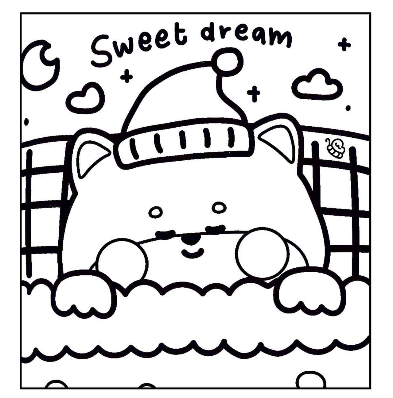 Desenho de Cozy Friends Desenho Colorir Imprimir 080