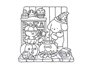 Desenho de Cozy Friends Desenho Colorir Imprimir 083