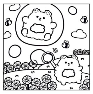 Desenho de Cozy Friends Desenho Colorir Imprimir 086