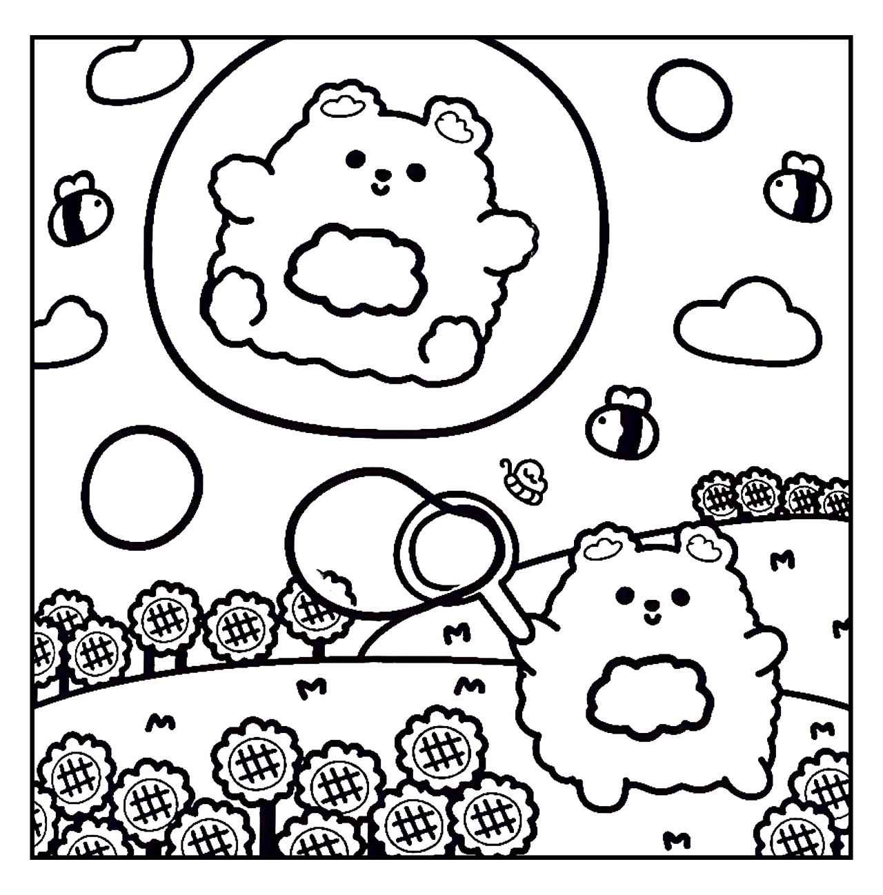 Desenho de Cozy Friends Desenho Colorir Imprimir 086