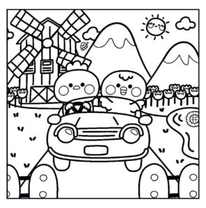 Desenho de Cozy Friends Desenho Colorir Imprimir 088